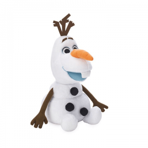 Olaf the Snowman from Frozen plush toy in a seated position